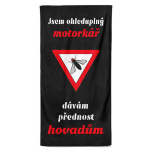 Osuška Dávám přednost hovadům (Velikost osušky: 100x170cm)