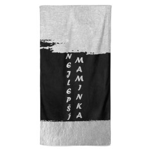 Osuška Maminka – silver (Velikost osušky: 100x170cm)