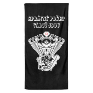 Osuška Správný počet válců (Velikost osušky: 100x170cm)