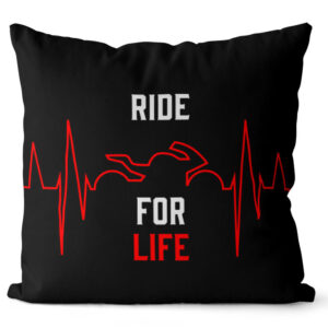 Polštář Ride for life (Velikost: 55 x 55 cm)
