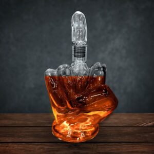 Karafa na whisky prostředníček