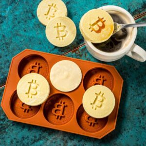 Forma na led a čokoládu Bitcoin