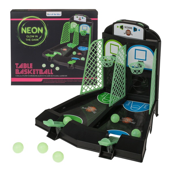 Neonový stolní basketbal