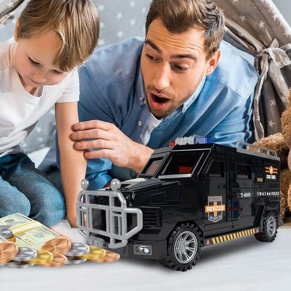 Pokladnička policejní auto SWAT