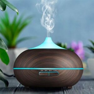 Ultrazvukový aroma difuzér s LED světlem - tmavé dřevo