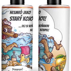 Vtipný sprchový gel – Jako kojot (Vůně sprchového gelu: Pomeranč