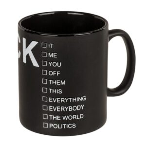 Velký popisovací hrnek Fuck