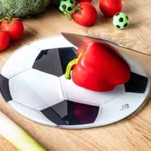 Skleněné krájecí prkénko fotbalový míč