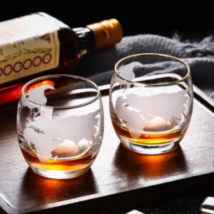 Sklenice s mapou světa (2 kusy) + chladící kameny a kleště