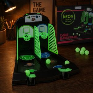 Neonový stolní basketbal