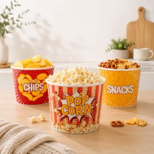 Plastový kyblík na popcorn a snacky