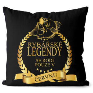 Polštář Rybářské legendy – měsíce (Velikost: 55 x 55 cm