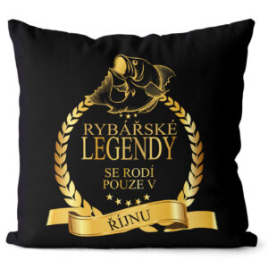 Polštář Rybářské legendy – měsíce (Velikost: 55 x 55 cm