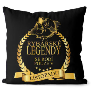 Polštář Rybářské legendy – měsíce (Velikost: 55 x 55 cm
