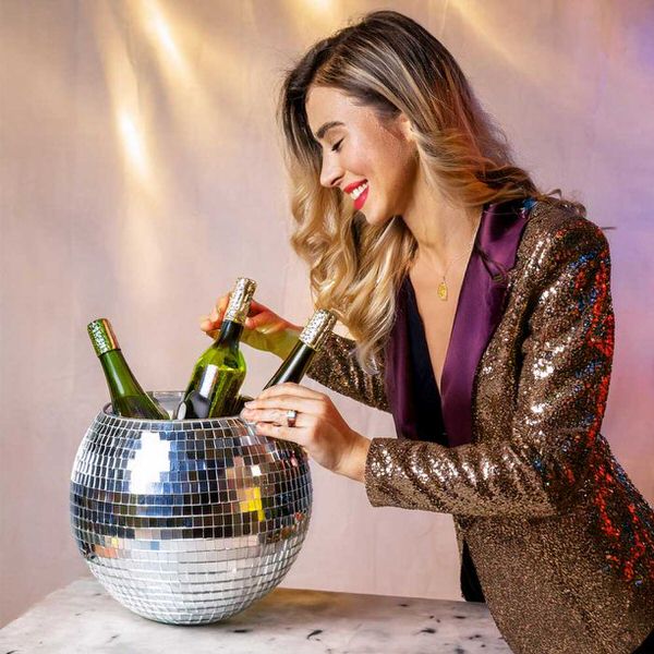 Kbelík na led disco koule