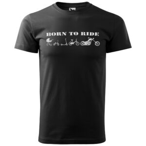 Tričko Born to ride chopper (Velikost: 3XL