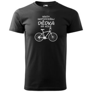 Tričko Dědek na kole – pánské (Velikost: S