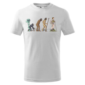 Tričko Evoluce skauta - dětské (Velikost: 158