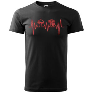 Tričko Mushroom heartbeat (Velikost: 4XL