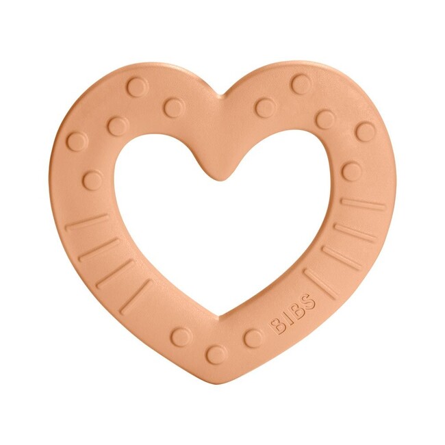 BIBS Baby Bitie kousátko - Heart Peach