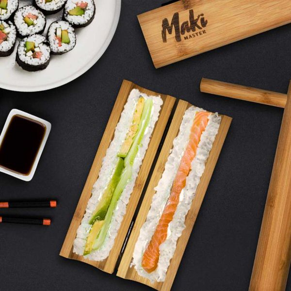 Bambusová sada pro přípravu sushi - akce: poškozený obal