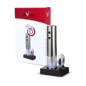 Elektrický otvírák na víno Silver Twister – akce: prasklý plast