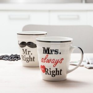 Hrnky Mr right a Mrs always right  II - vada na hrnku Mrs
