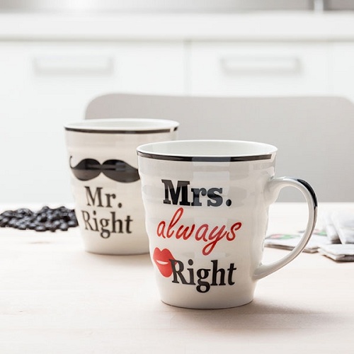 Hrnky Mr right a Mrs always right II - vada na hrnku Mrs