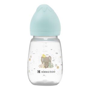 Kojenecká láhev KikkaBoo 260 ml Savana mentolová 3m+