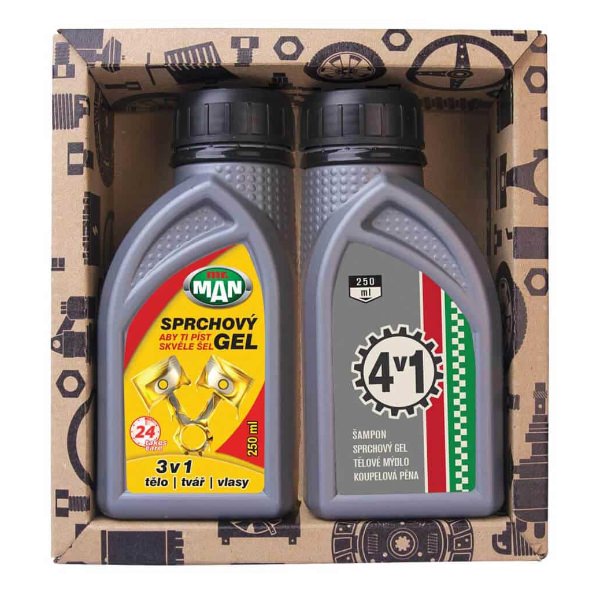 Kosmetická sada pro muže - olej (2 x sprchový gel)