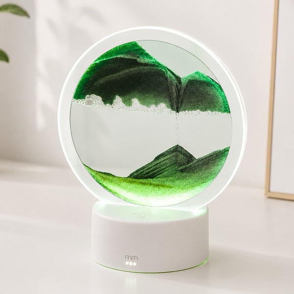 LED lampa se scenérií písku Sandscape