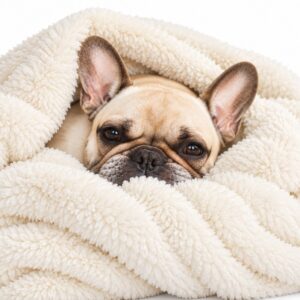 Deka pro domácí mazlíčky Snug-Rug 120 × 88 cm - krémová